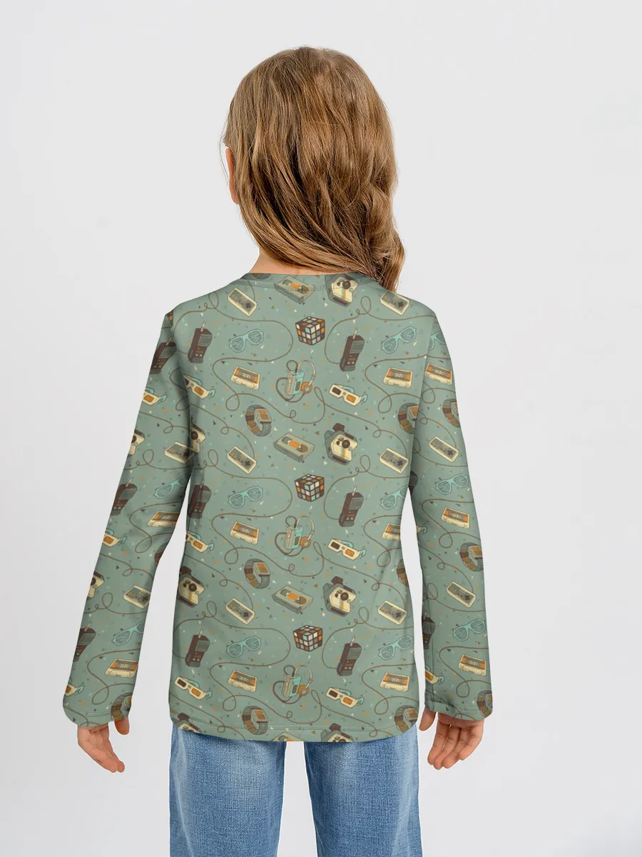 Детский лонгслив / Oldschool pattern