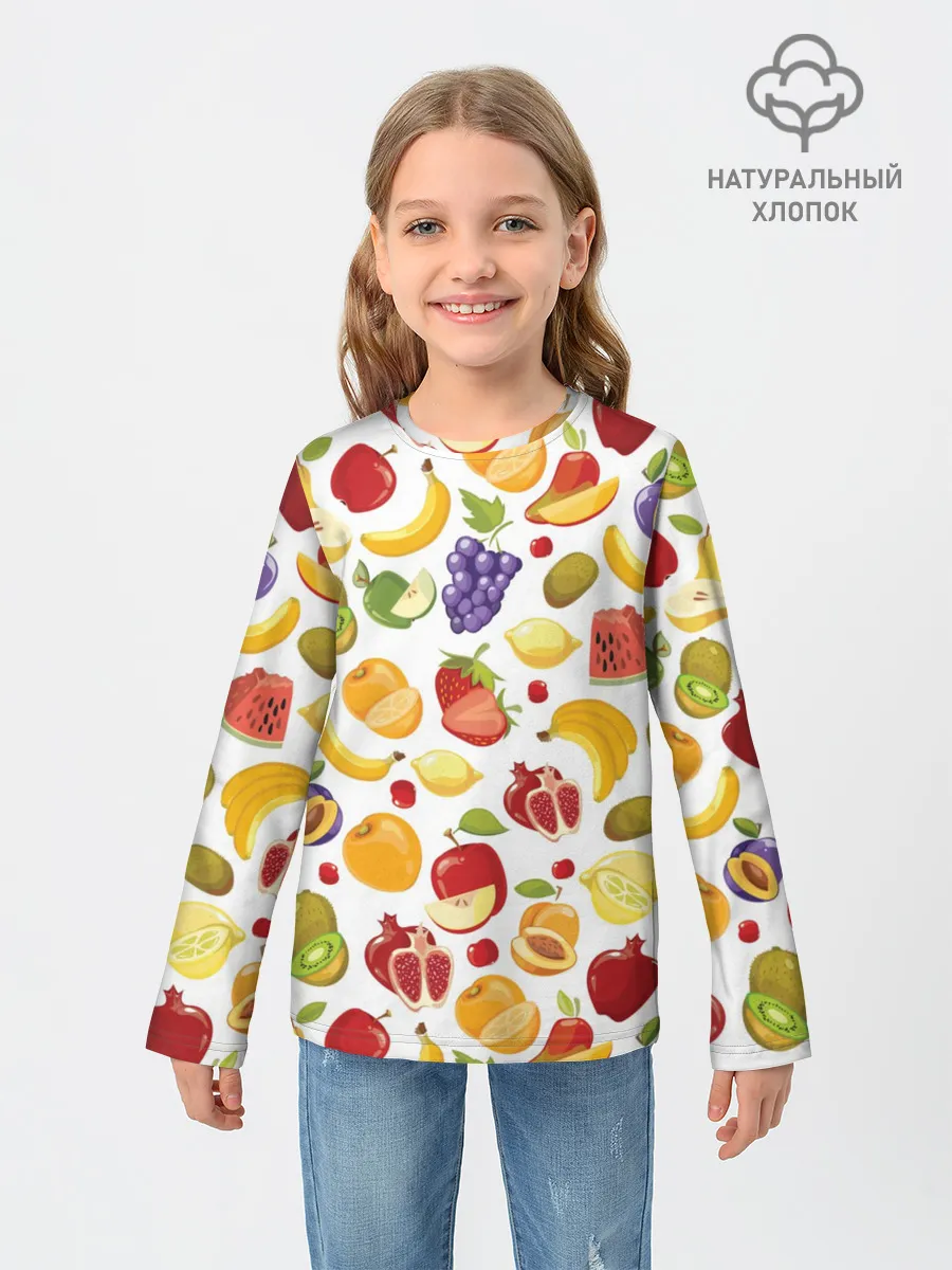 Детский лонгслив / Фрукты