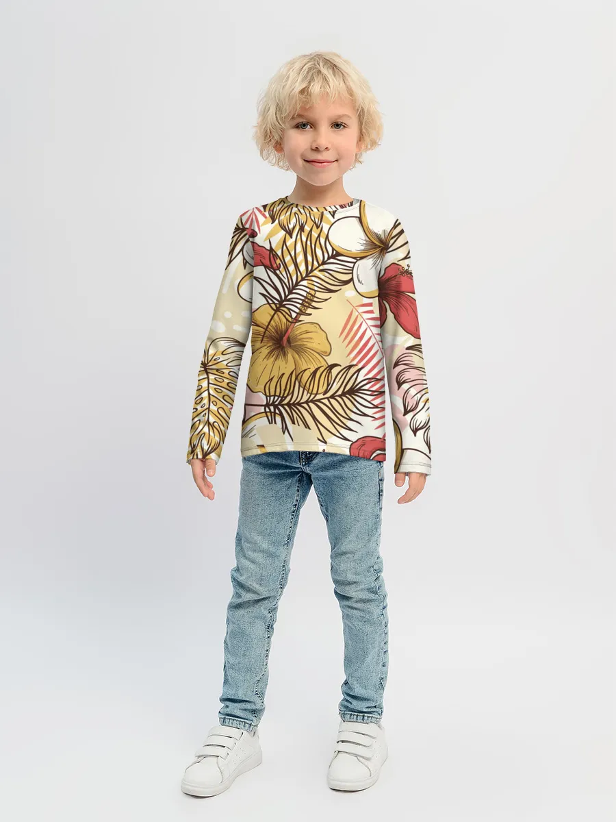 Детский лонгслив / Тропики