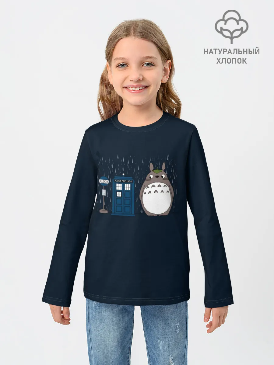 Детский лонгслив / Тоторо и Тардис
