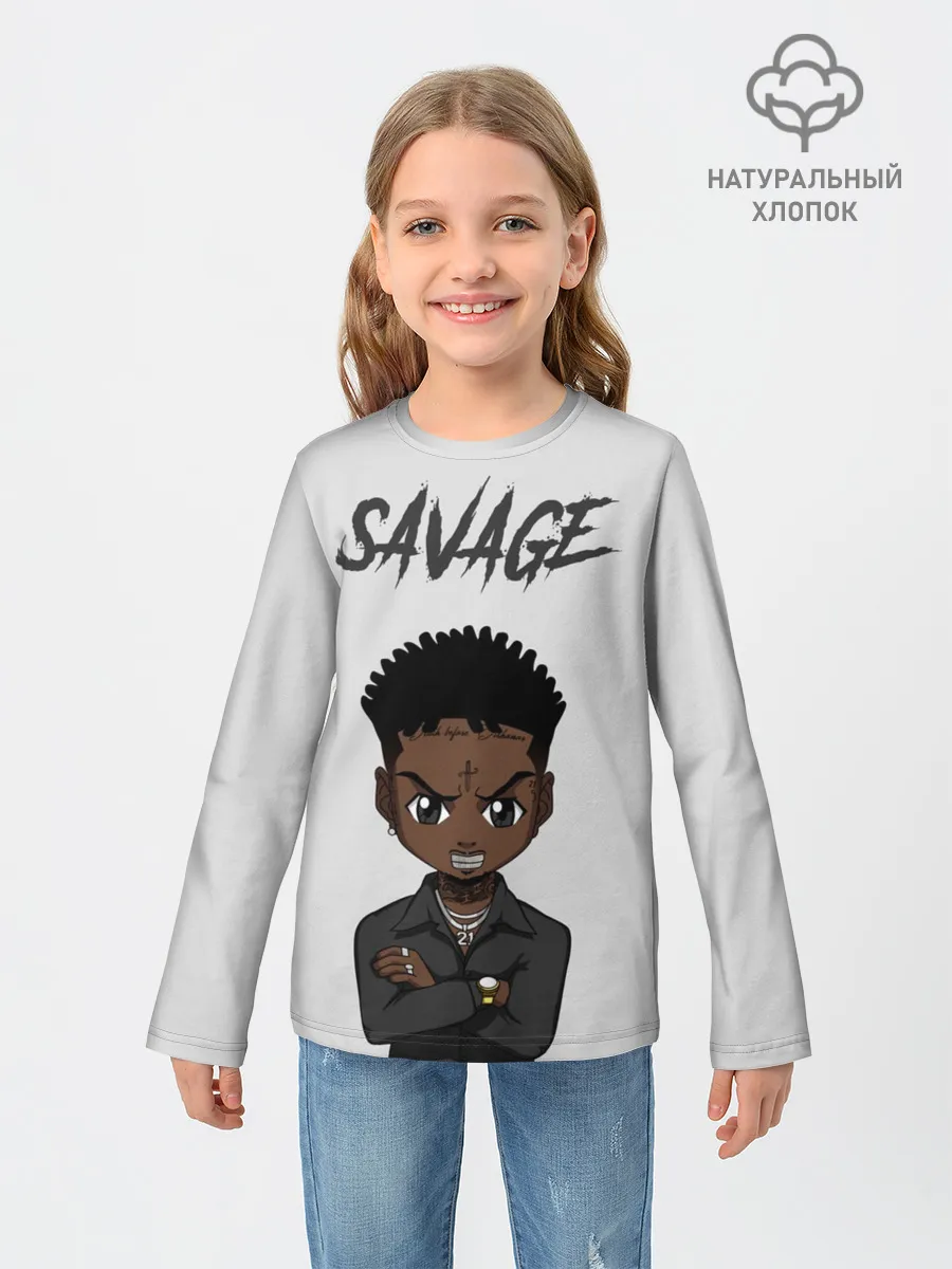 Детский лонгслив / 21 Savage