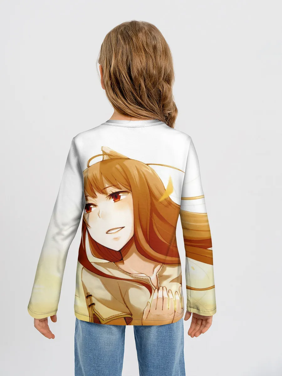 Детский лонгслив / Волчица и пряности Холо