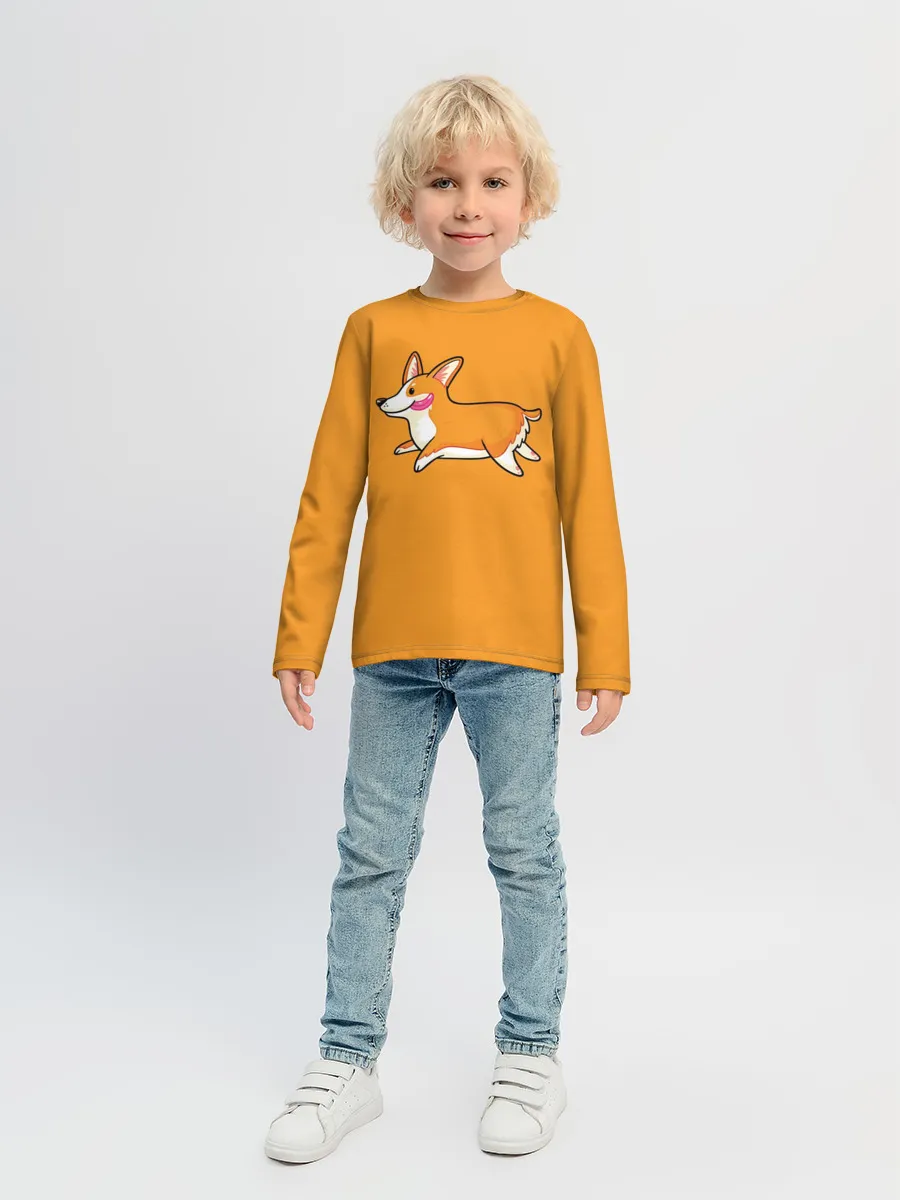 Детский лонгслив / Корги