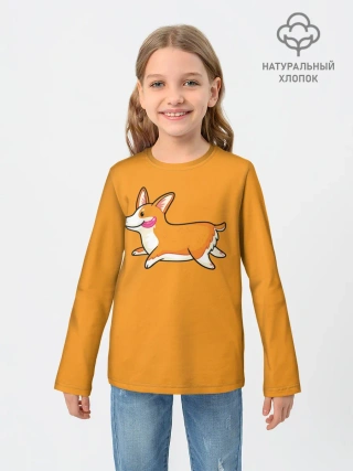 Детский лонгслив / Корги