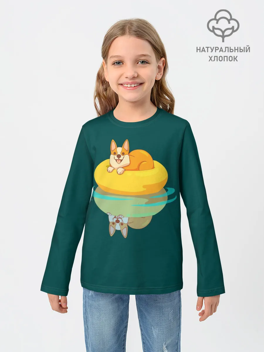 Детский лонгслив / Корги