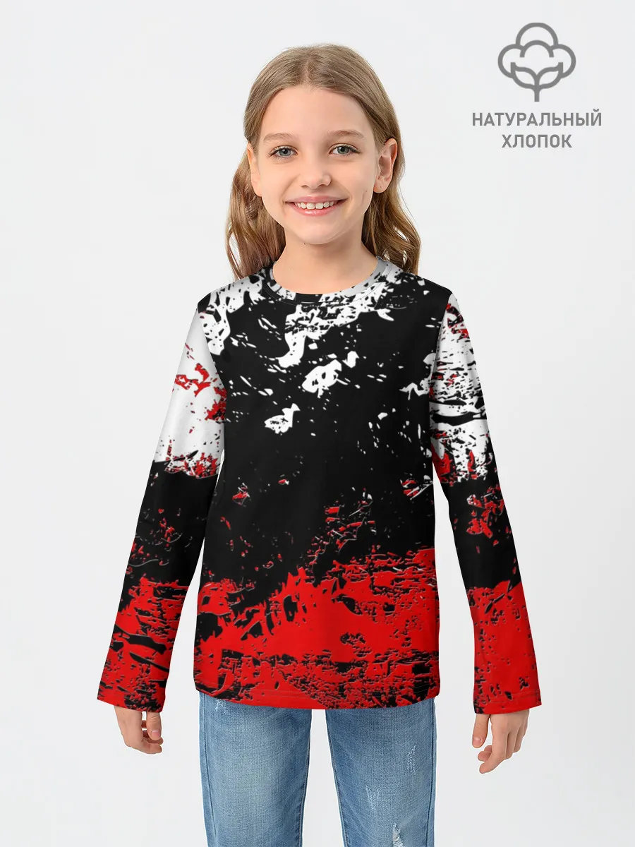 Детский лонгслив / БРЫЗГИ КРАСОК