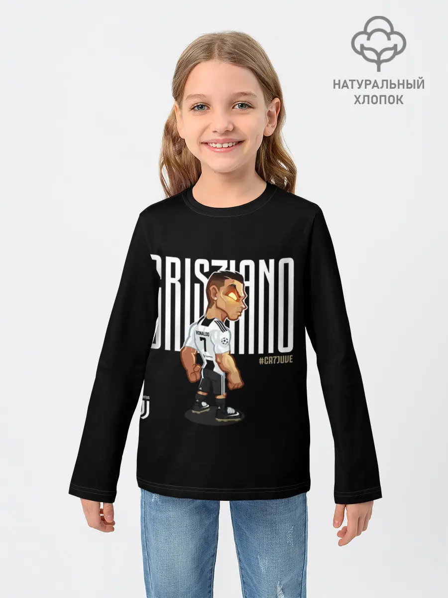 Детский лонгслив / Cristiano Ronaldo. Juventus