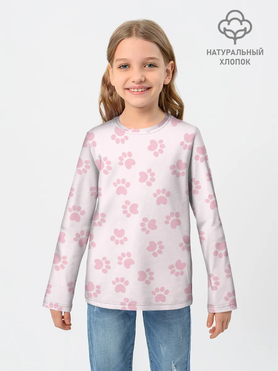 Детский лонгслив / Собачьи Следы