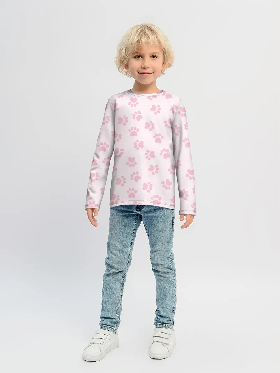 Детский лонгслив / Собачьи Следы