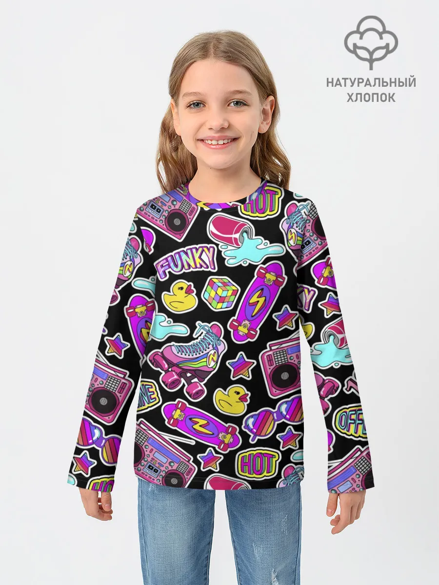 Детский лонгслив / Back to 90