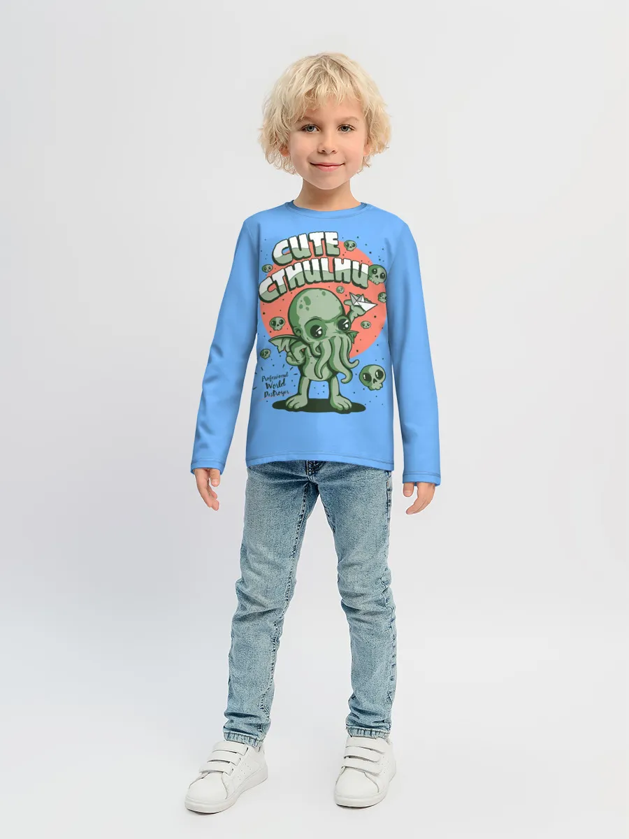 Детский лонгслив / Ктулху