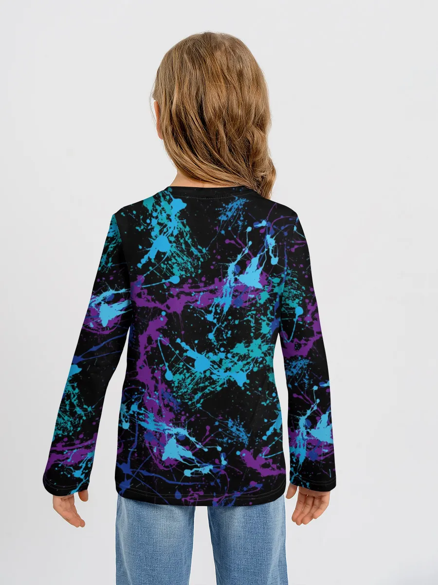 Детский лонгслив / Брызги
