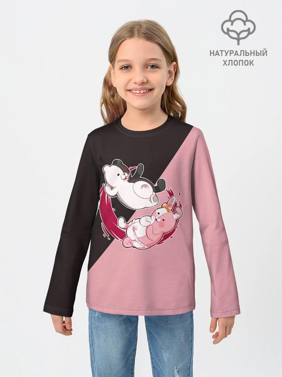 Детский лонгслив / MONOKUMA X MONOMI | МОНОКУМА