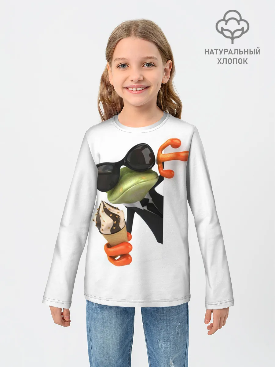Детский лонгслив / АГЕНТ ЛЕГУШАЧ | AGENT FROG