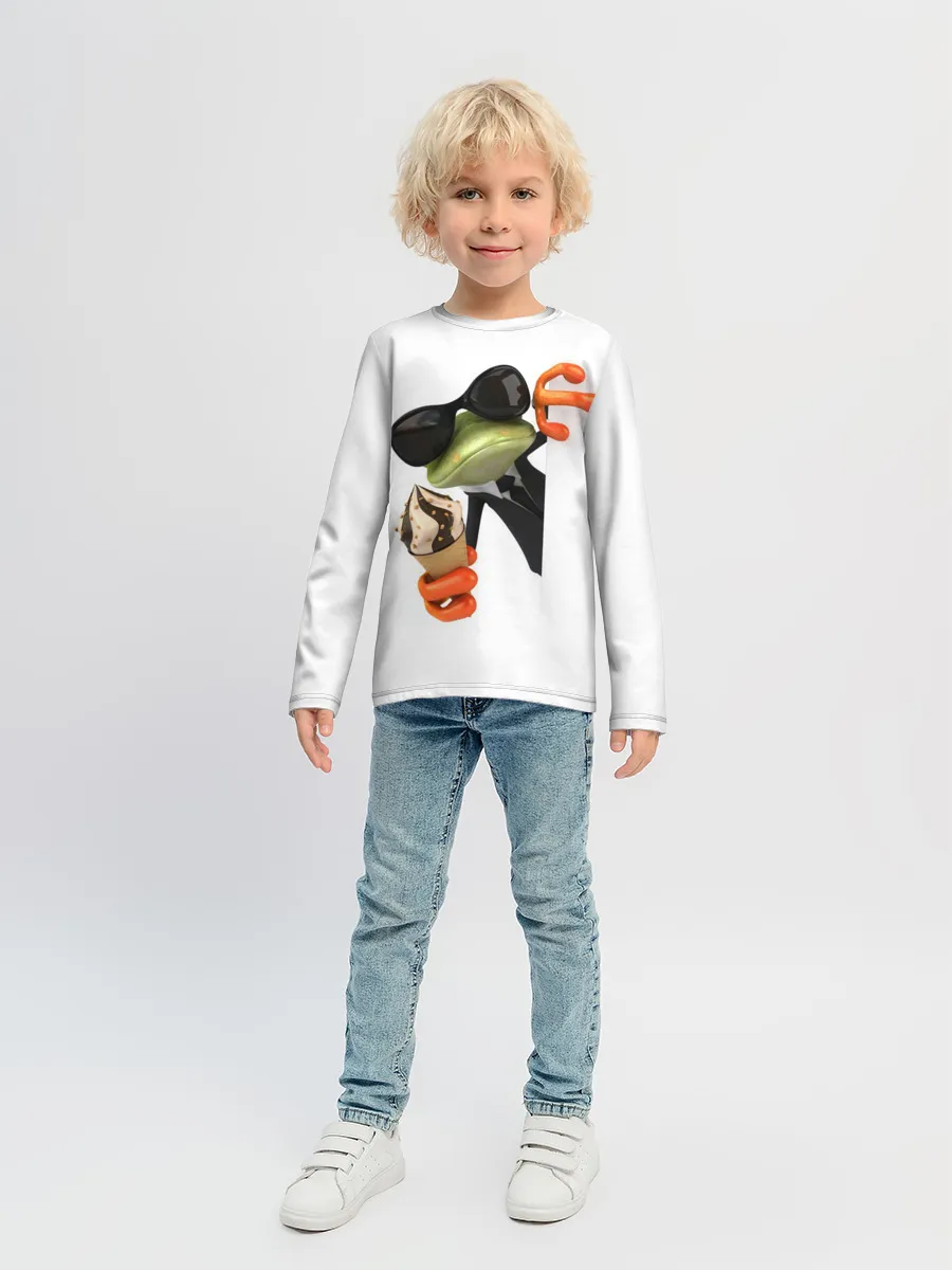Детский лонгслив / АГЕНТ ЛЕГУШАЧ | AGENT FROG