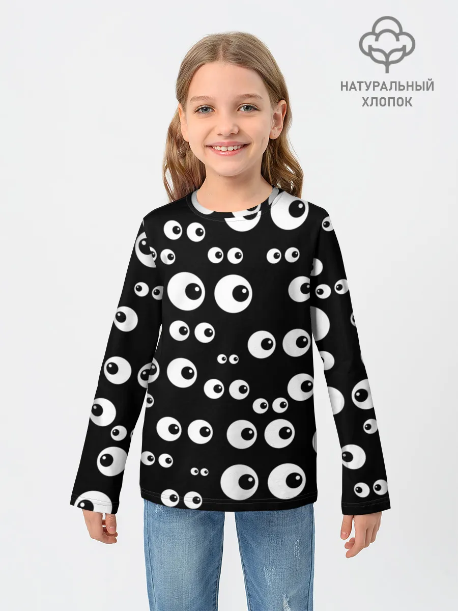 Детский лонгслив / Глаза