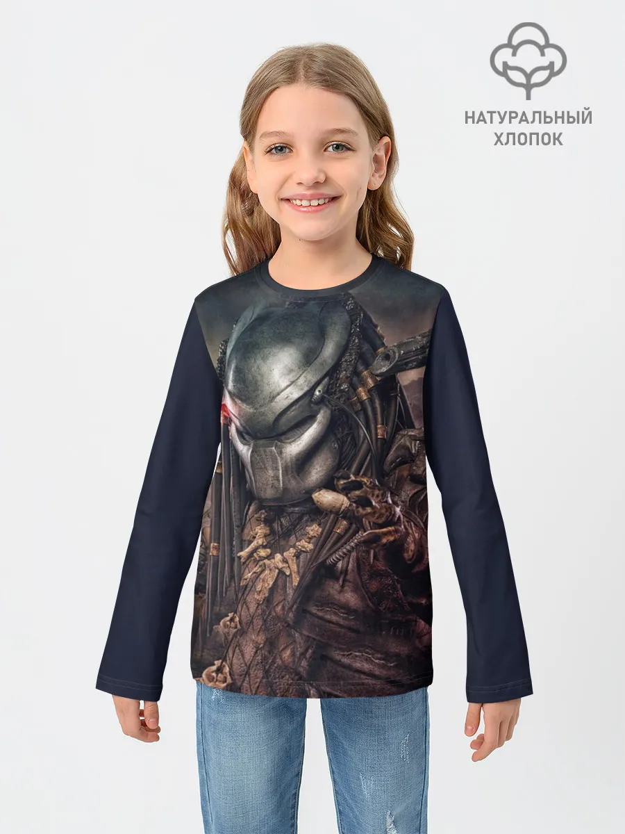 Детский лонгслив / Хищник | Predator