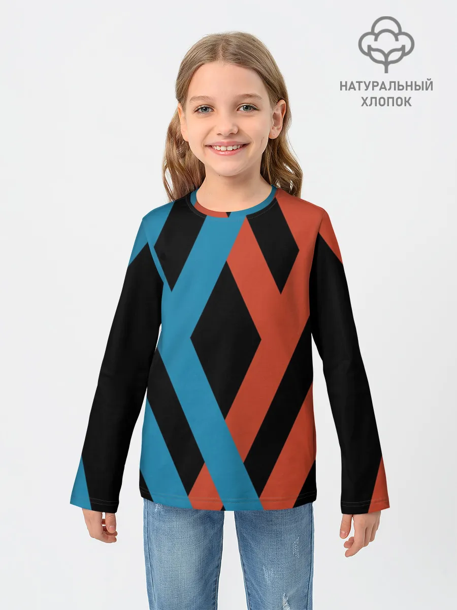 Детский лонгслив / two XX on black