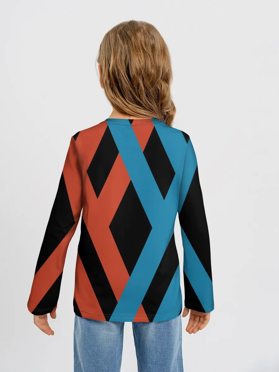 Детский лонгслив / two XX on black