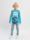Детский лонгслив / Good vibes only