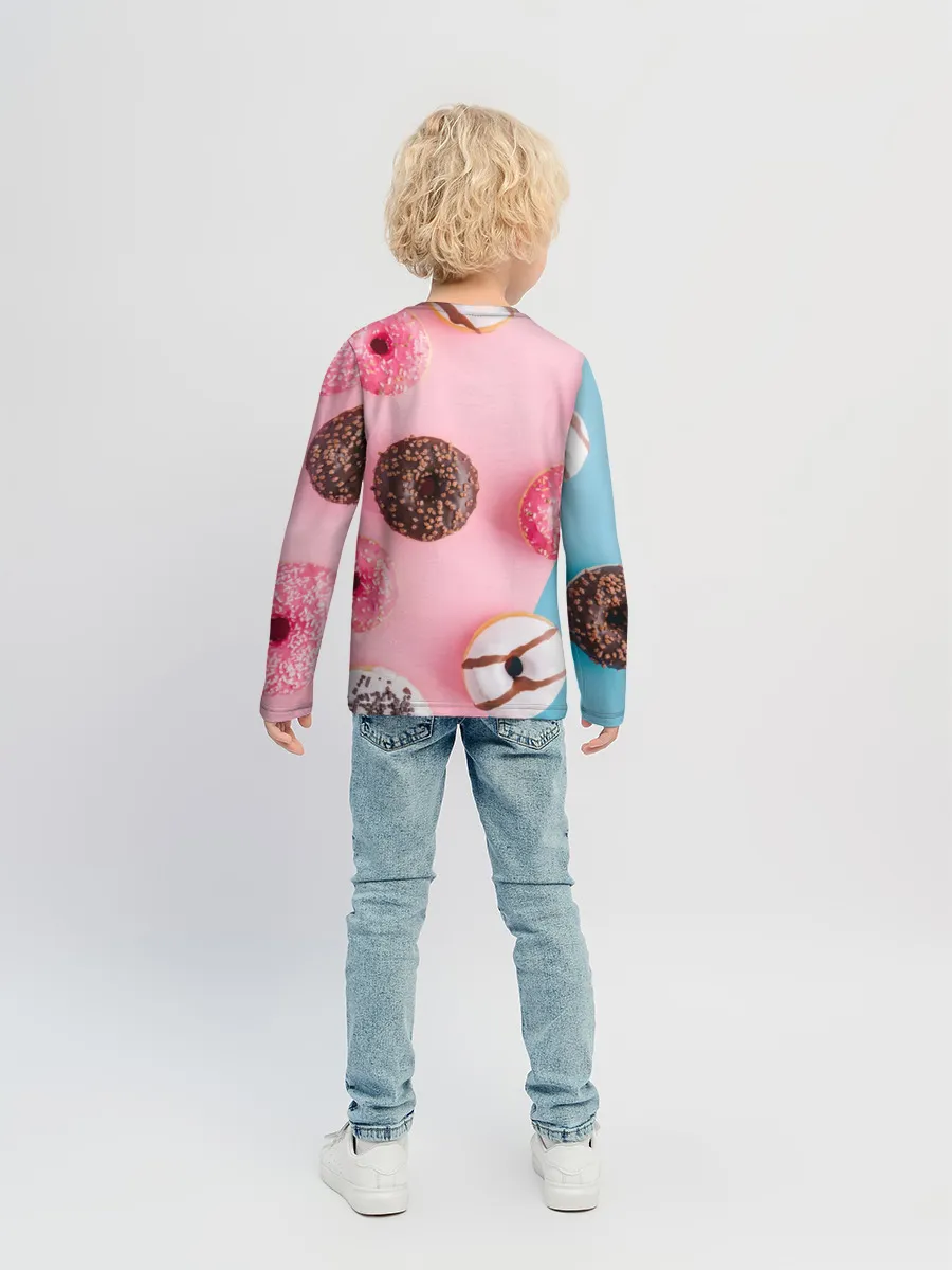 Детский лонгслив / пончики