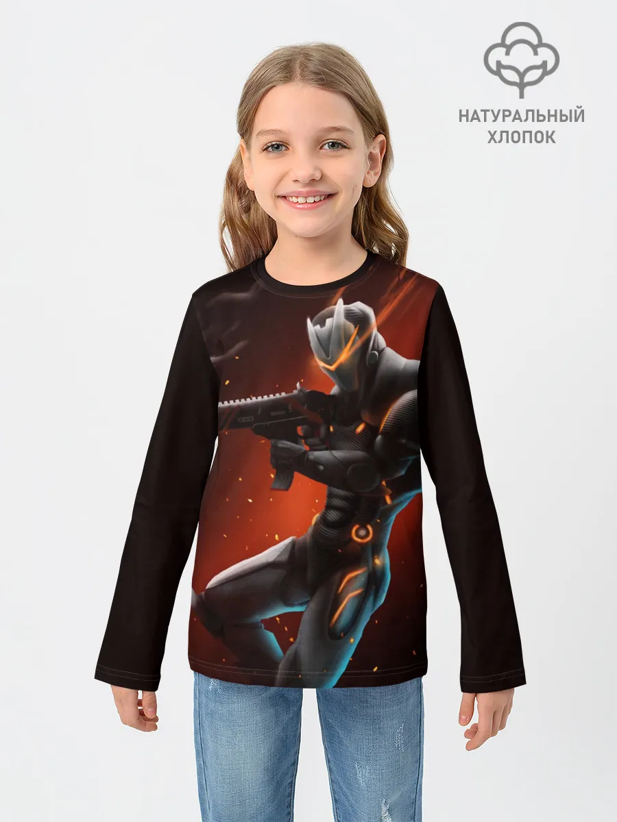 Детский лонгслив / Omega / Fortnite