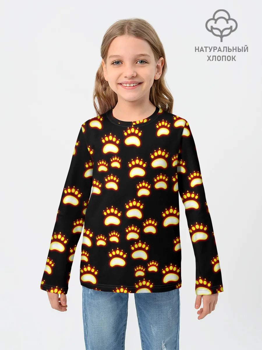 Детский лонгслив / Сила удара медведя