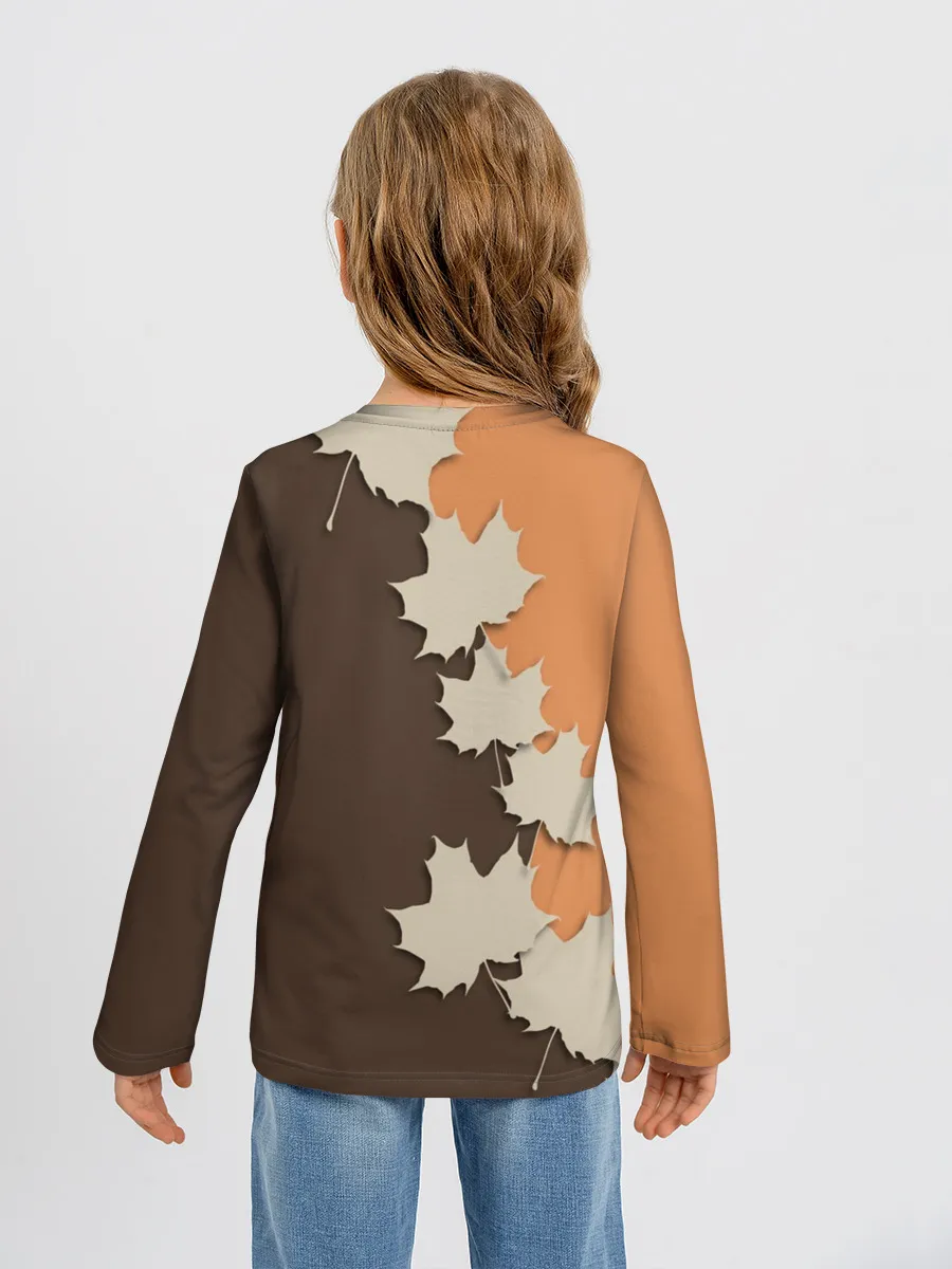 Детский лонгслив / ОСЕННИЕ ЛИСТЬЯ