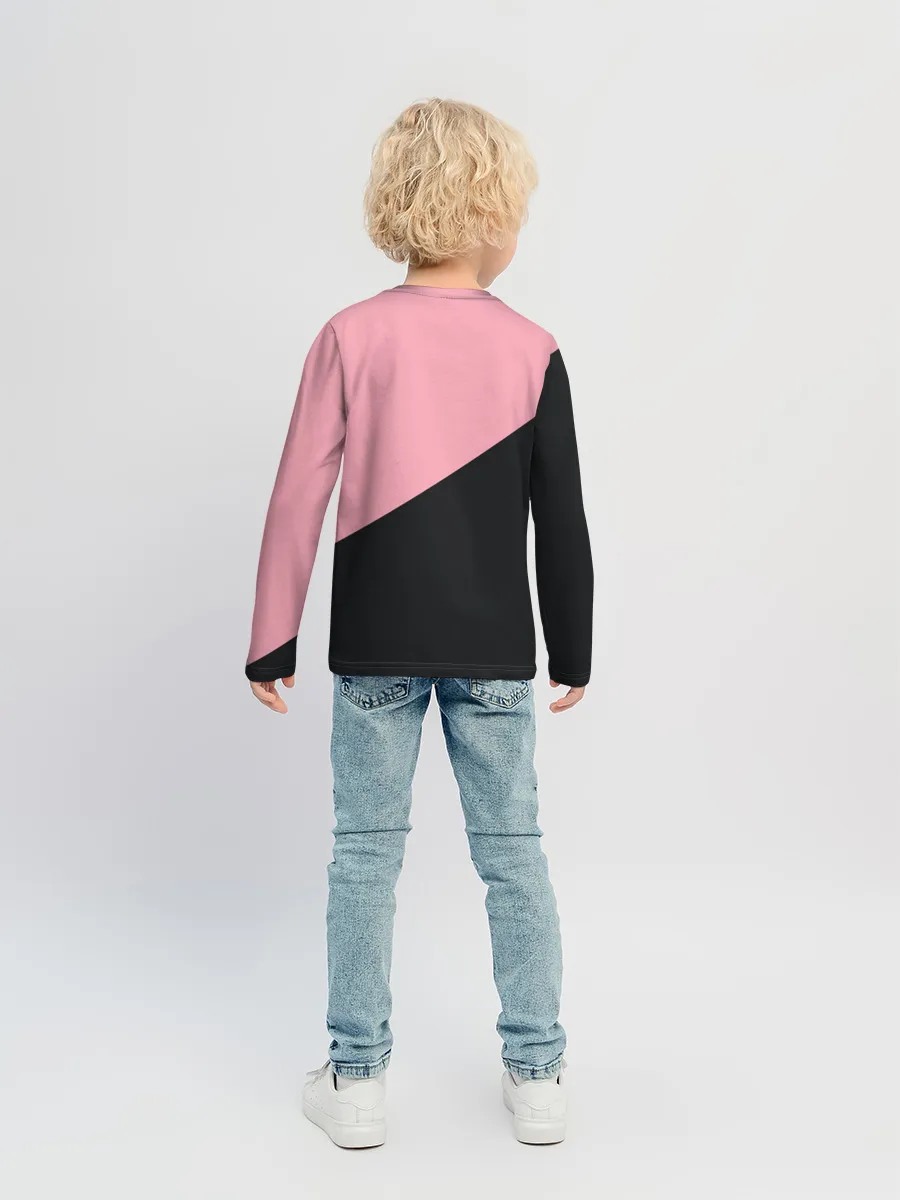 Детский лонгслив / Black Pink