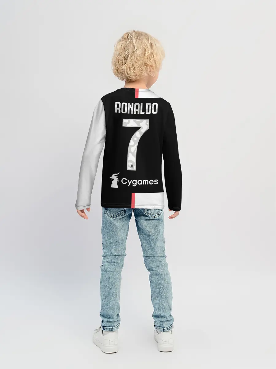 Детский лонгслив / Роналду Форма 19/20 Домашняя