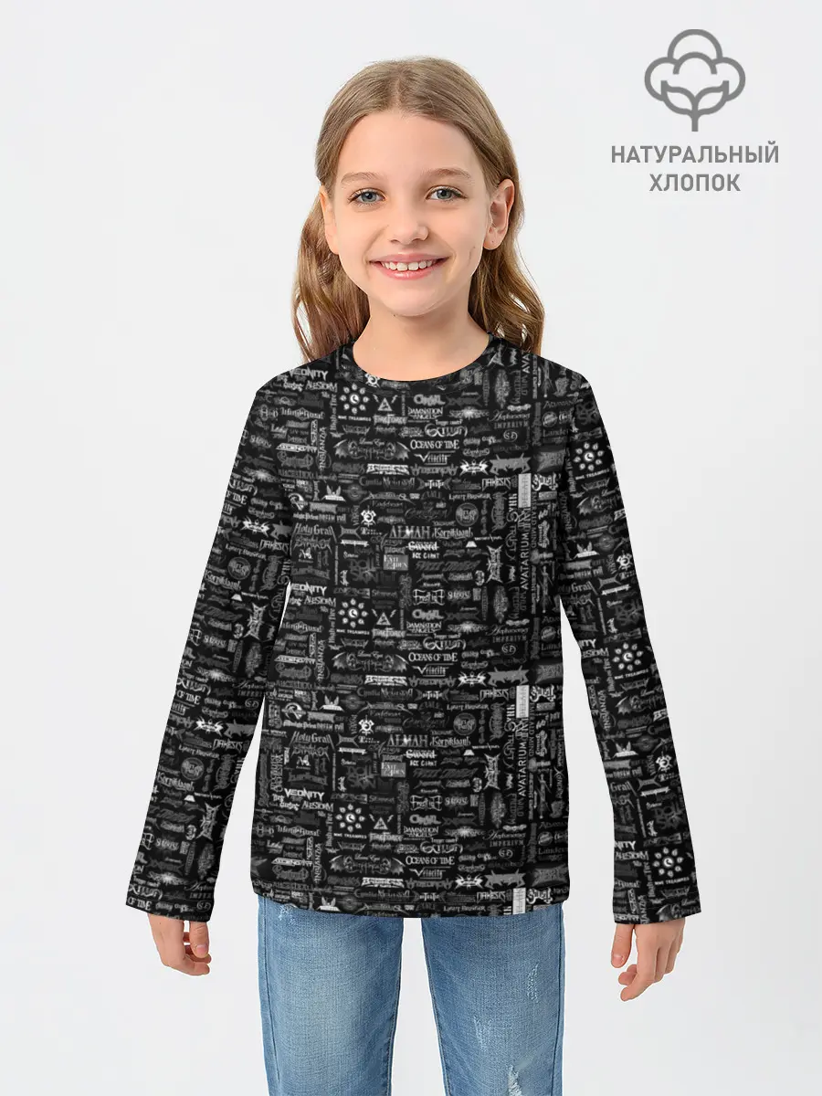 Детский лонгслив / ЛОЛОТИПЫ РОК ГРУПП