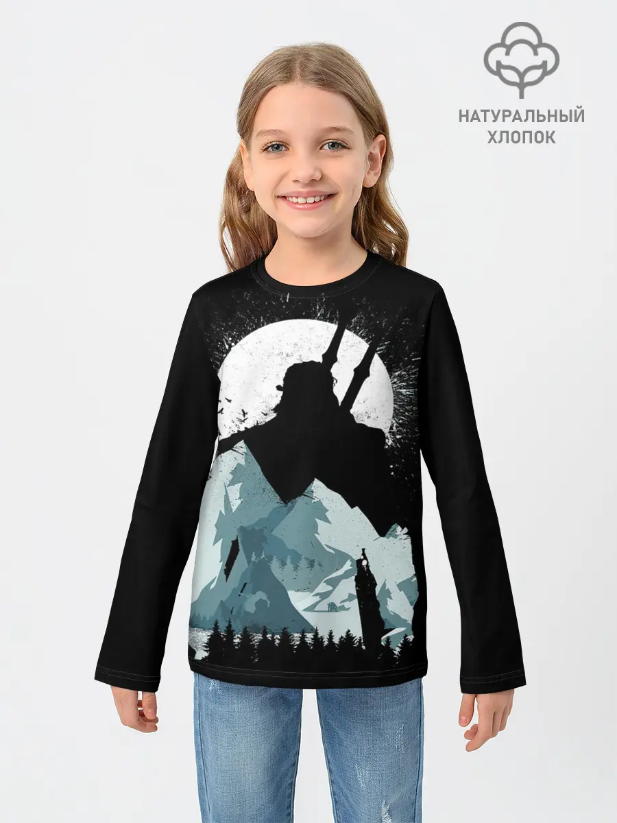 Детский лонгслив / The Witcher 3: Wild Hunt