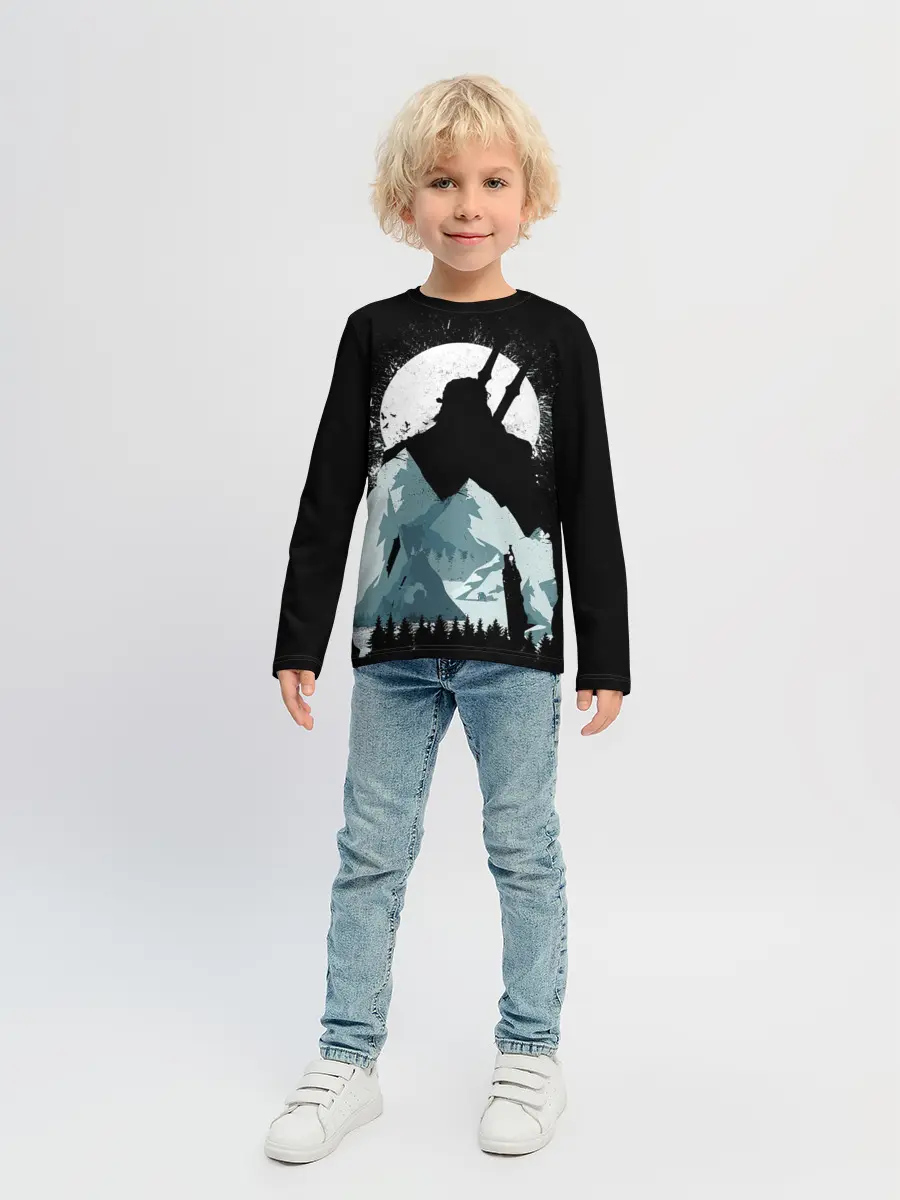 Детский лонгслив / The Witcher 3: Wild Hunt