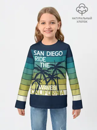 Детский лонгслив / California