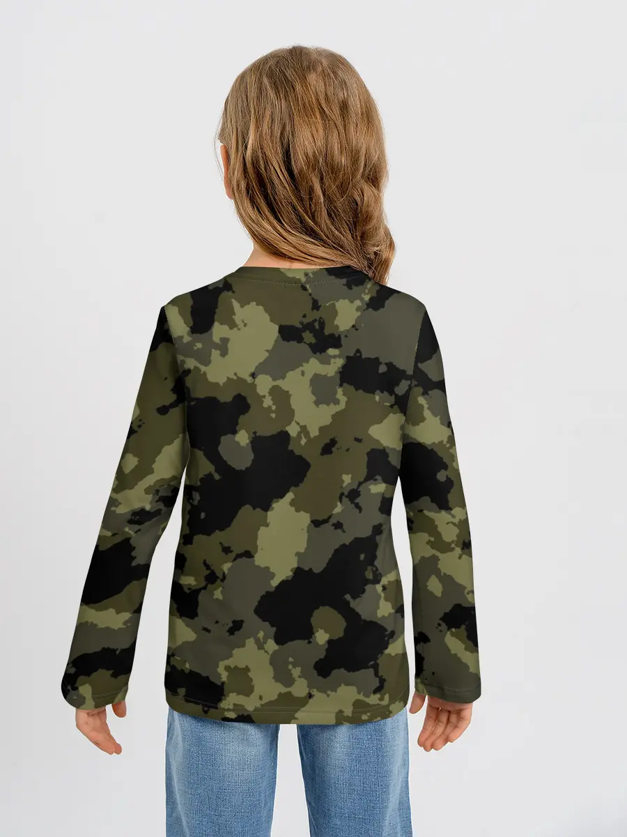 Детский лонгслив / Real men do fishing