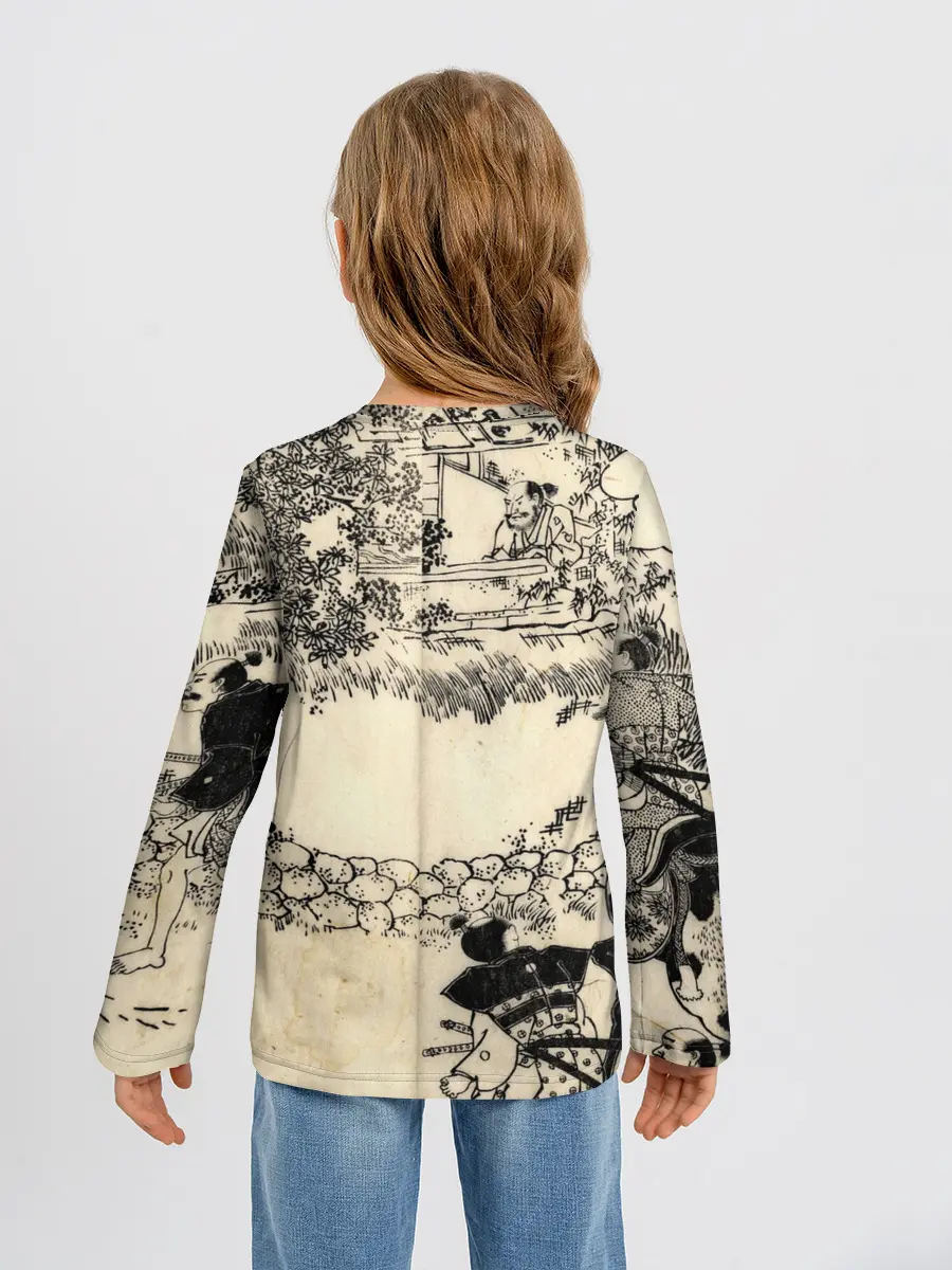 Детский лонгслив / Японская гравюра