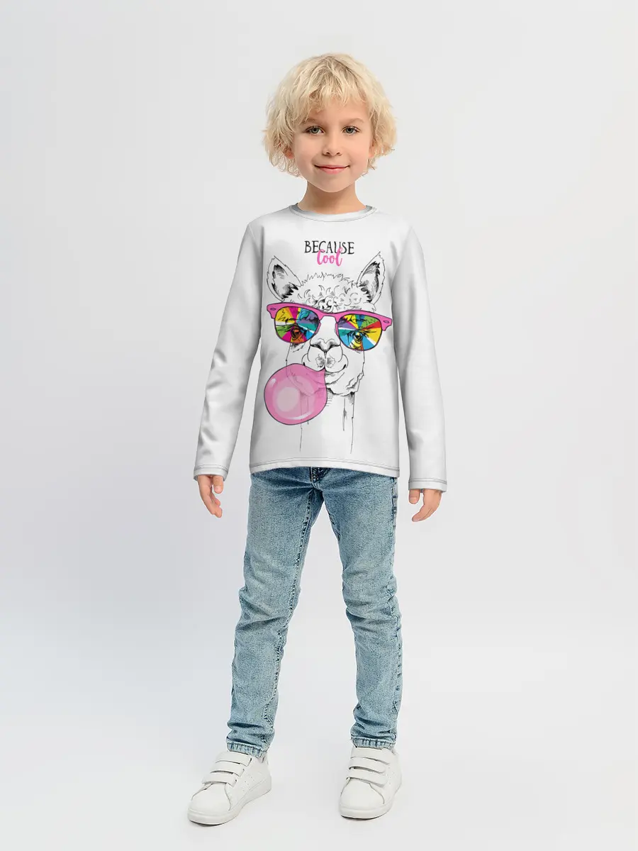 Детский лонгслив / Because cool