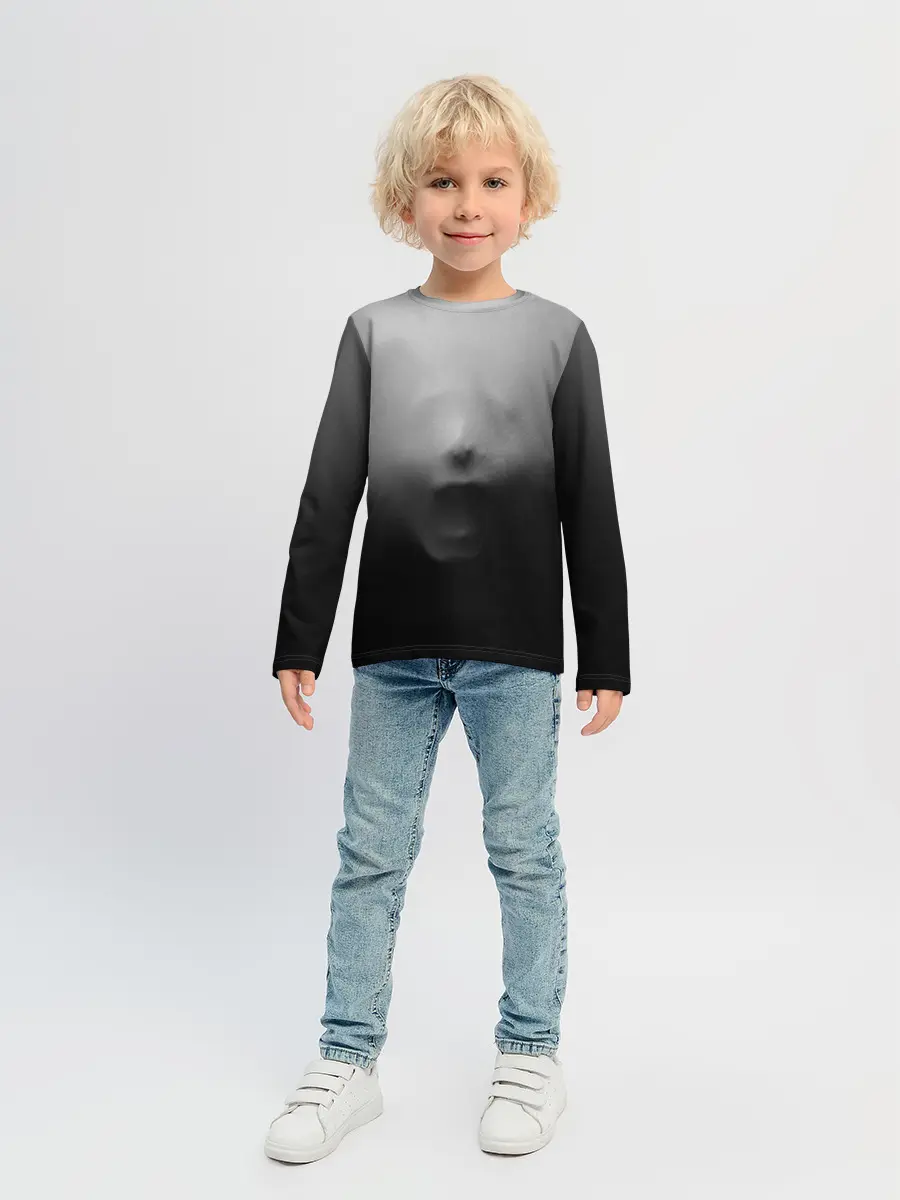 Детский лонгслив / Кричащее Лицо Внутри