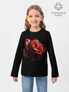 Детский лонгслив / Кровавая роза