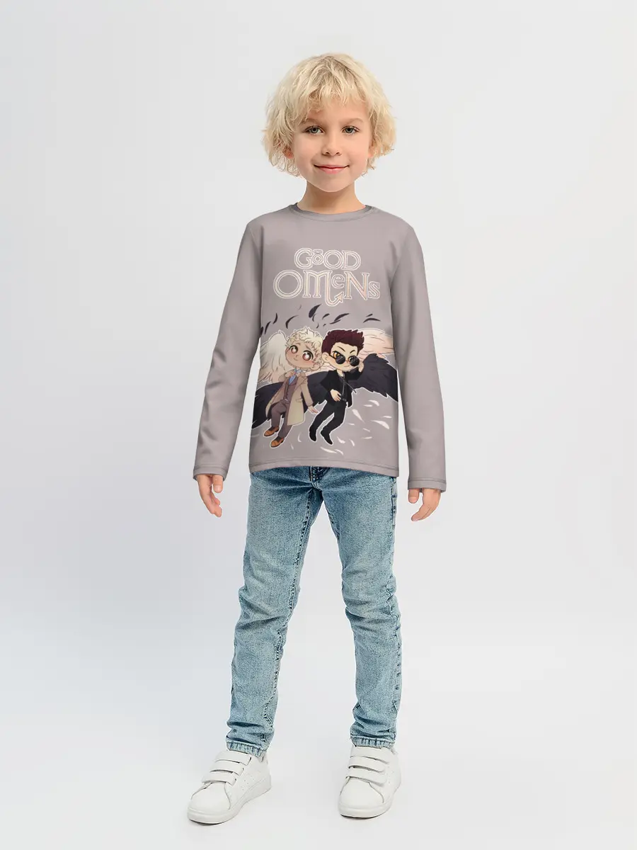 Детский лонгслив / Good Omens