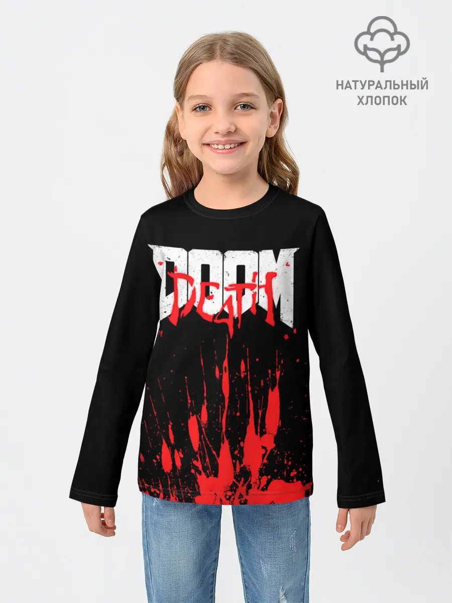 Детский лонгслив / DOOM Bloody