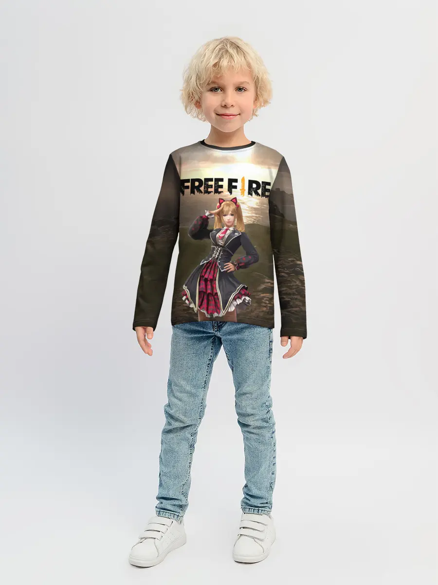 Детский лонгслив / FREE FIRE - Caroline