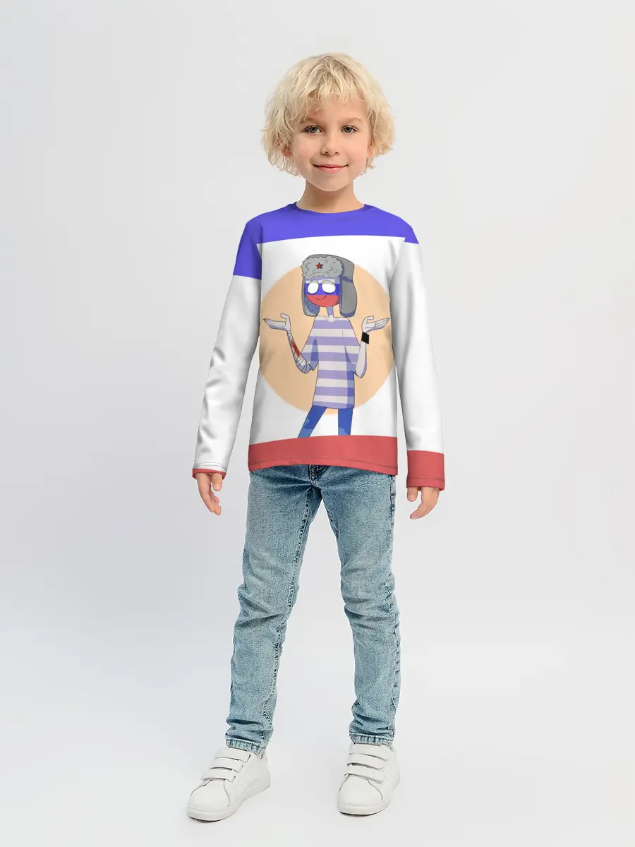 Детский лонгслив / CountryHumans - Россия