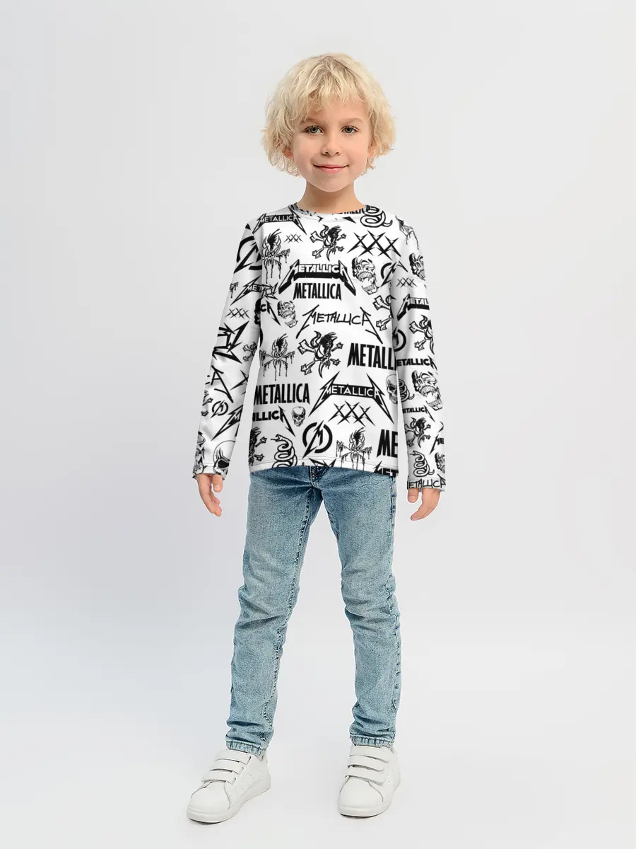 Детский лонгслив / METALLICA LOGOBOMBING