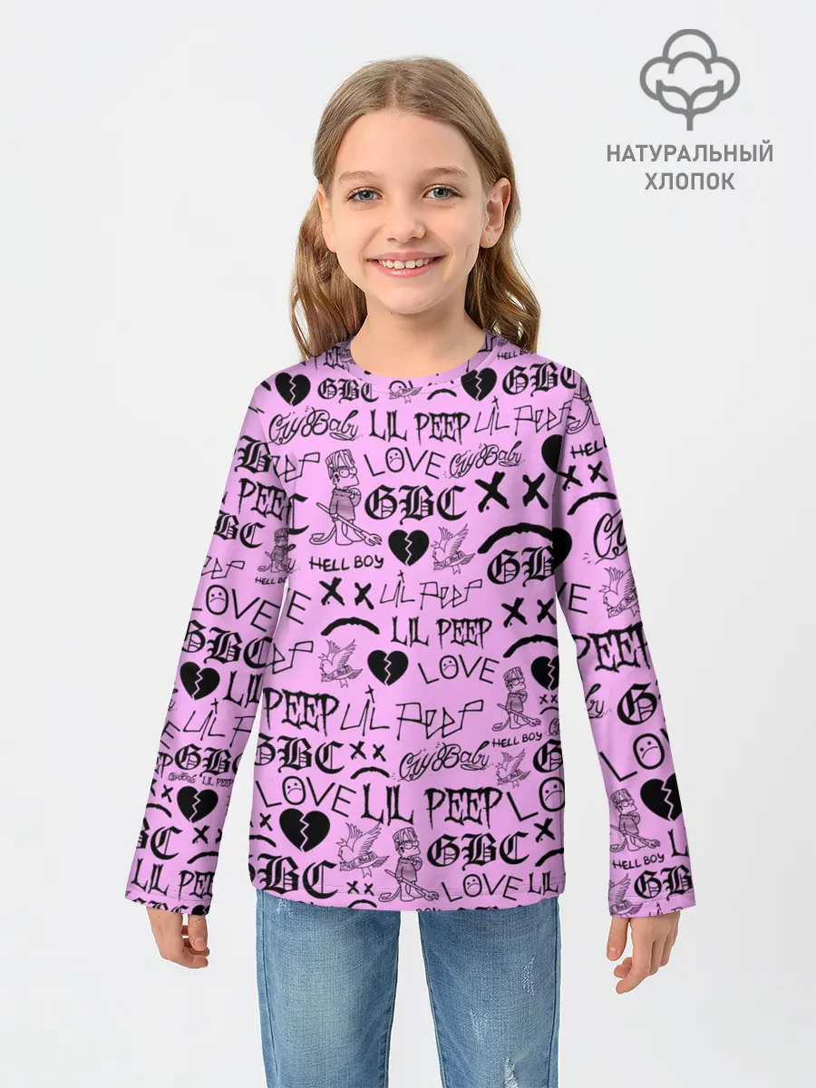 Детский лонгслив / LIL PEEP LOGOBOMBING