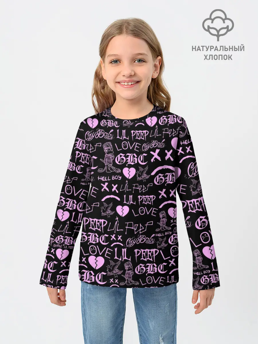 Детский лонгслив / LIL PEEP LOGOBOMBING