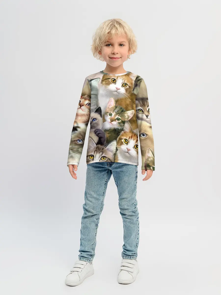 Детский лонгслив / Котишики