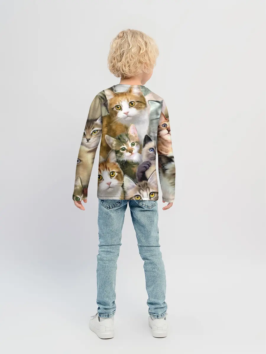 Детский лонгслив / Котишики