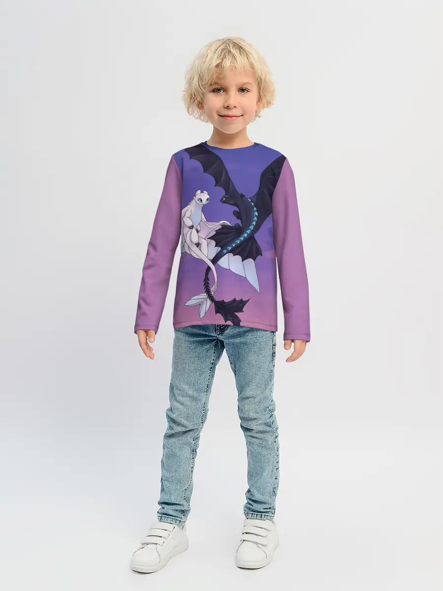 Детский лонгслив / ночная фурия