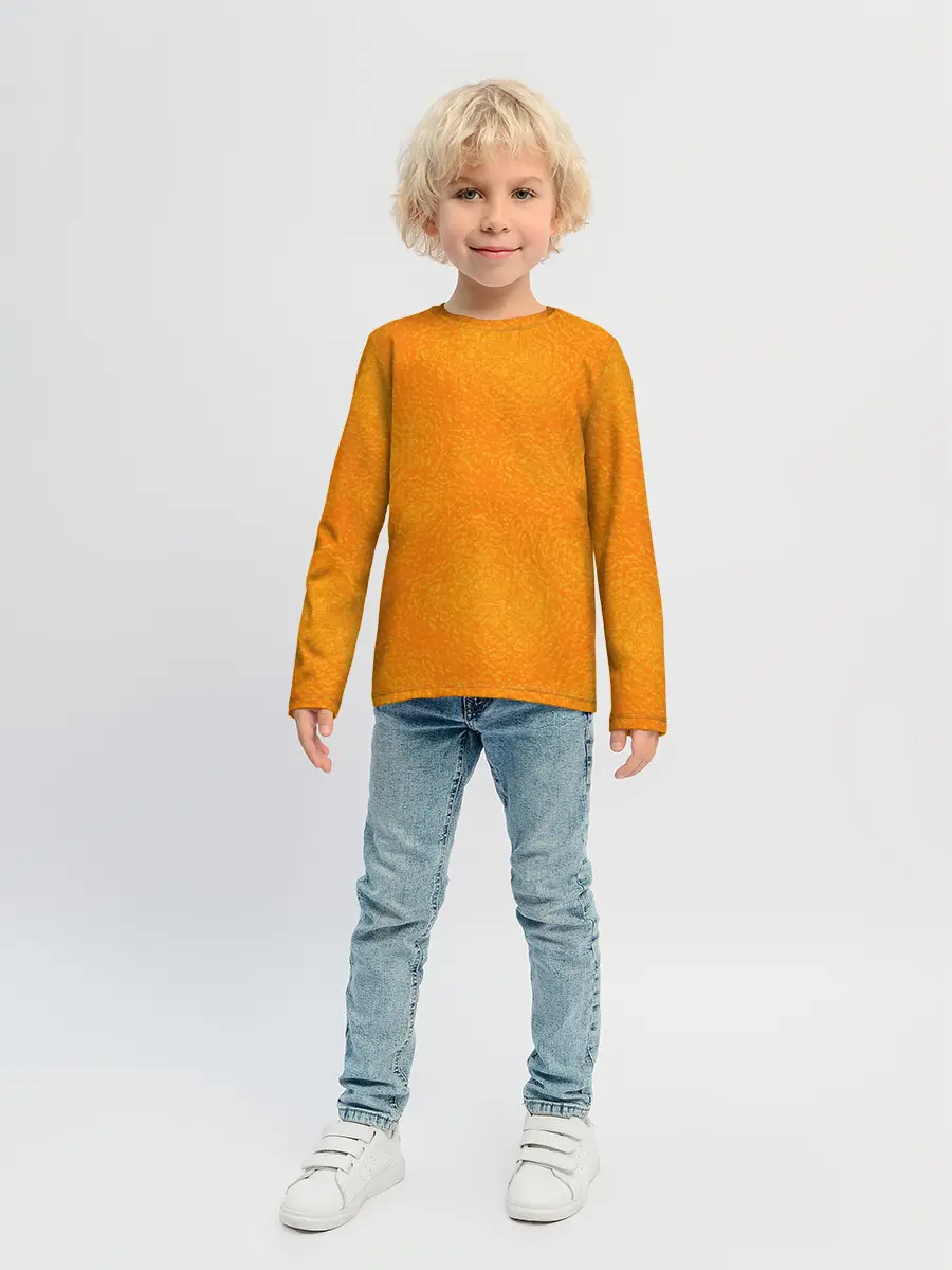 Детский лонгслив / Апельсин